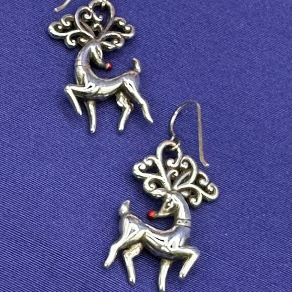 Brighton Christmas Theme Silver Plated Charm Bracelet & Earrings - Picture 6 of 16